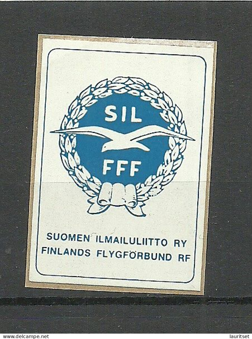 FINLAND FINNLAND Finnish Flight Fund Aviation Vignette Sticker/Aufkleber, Used, On Piece - Erinnophilie