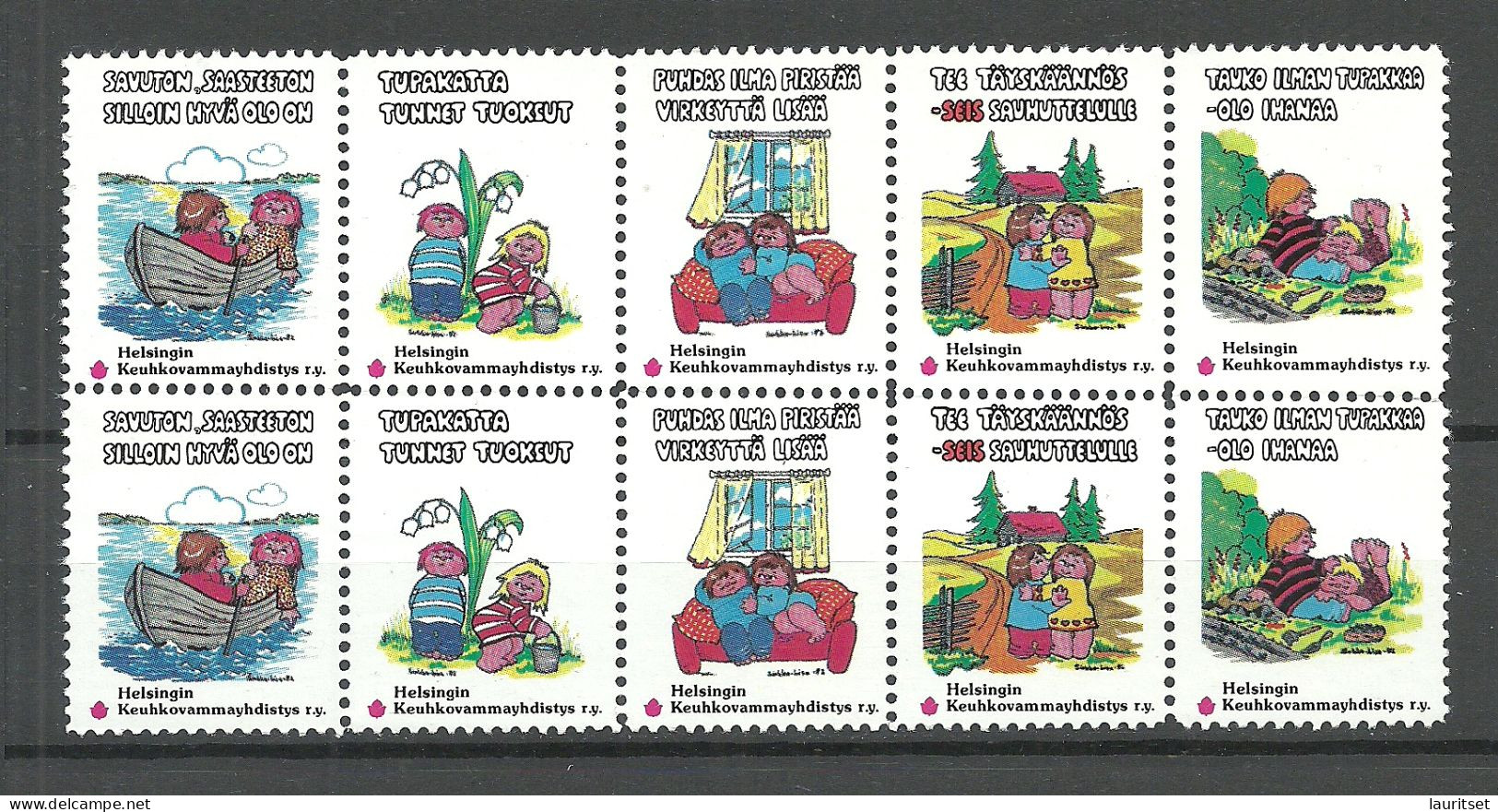 FINLAND FINNLAND Kinderhilfe Wohlfahrt Child Charity Vignette As 10-block MNH - Erinnophilie