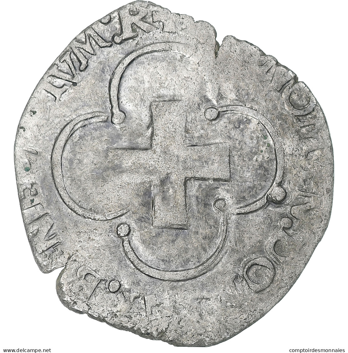 France, François Ier, Douzain à La Croisette, Poitiers, TB+, Billon - 1515-1547 François 1er