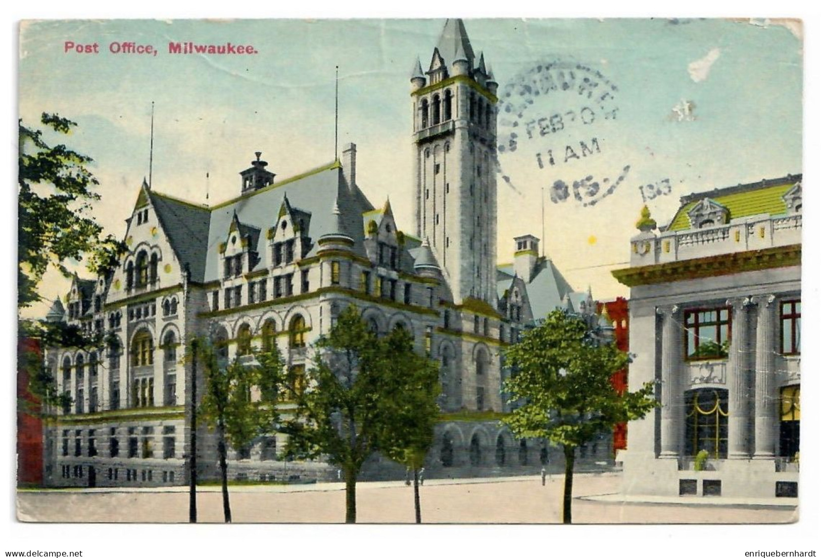 UNITED STATES // MILWAUKEE // POST OFFICE // 1913 - Milwaukee