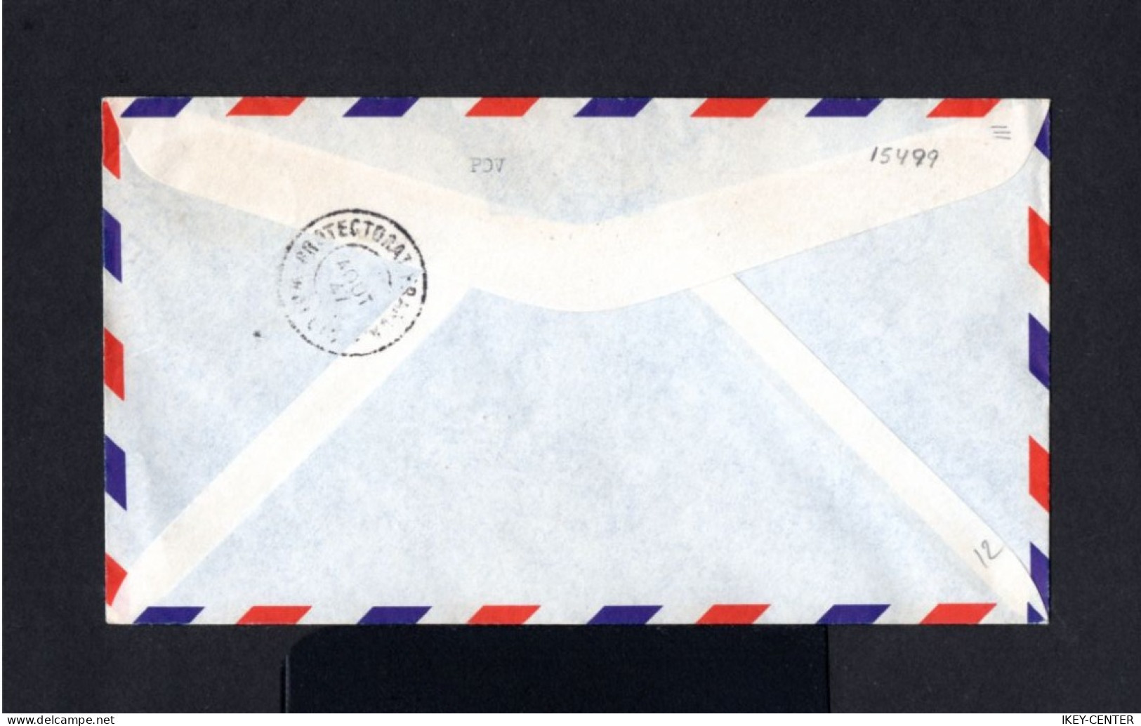 15499-NOUVELLE CALEDONIE-AIRMAIL COVER NOUMEA To MATAUTU(wallis Futuna)1947.WWII.ENVELOPPE.New Caledonia.FRENCH COLONIES - Cartas & Documentos