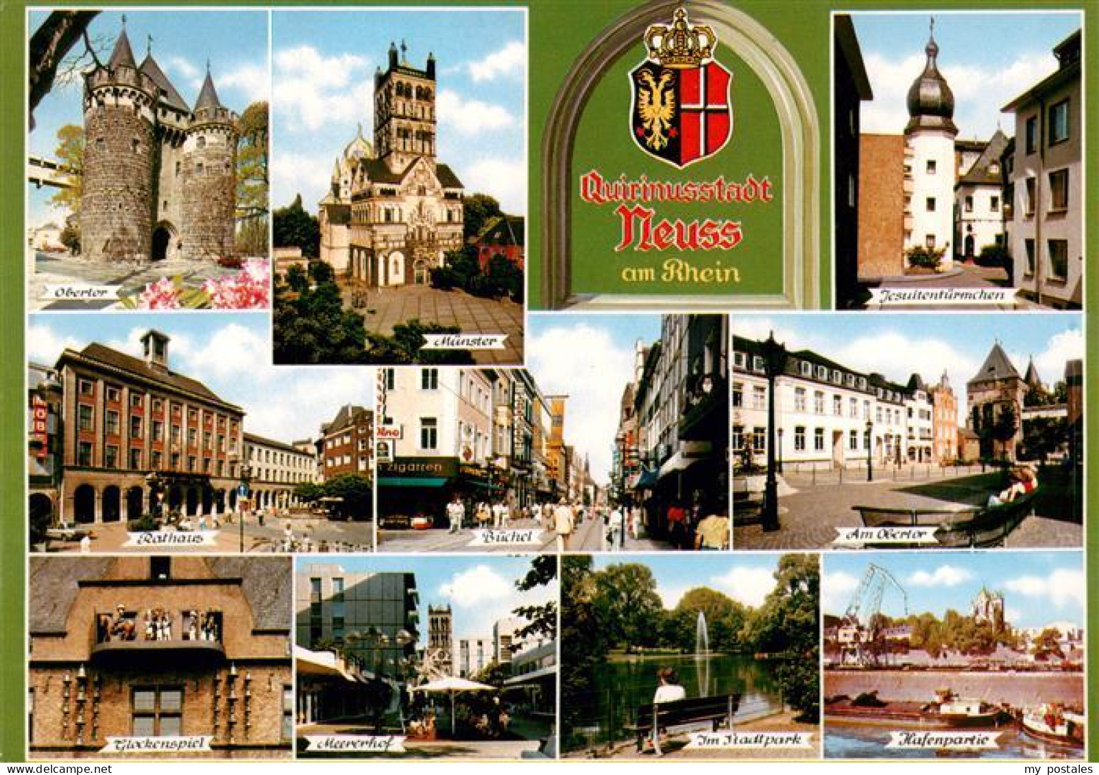 73943908 Neuss Obertor Muenster Jesuitentuermchen Rathaus Stadtzentrum Glockensp - Neuss