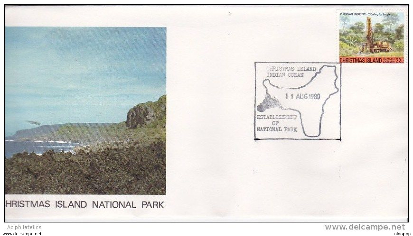 Christmas Island 1980 National Park Souvenir Cover - Christmas Island