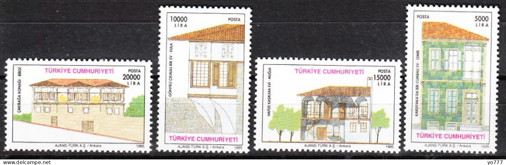 (3052-55) TRADITIONAL TURKISH HOUSES MNH** - Neufs