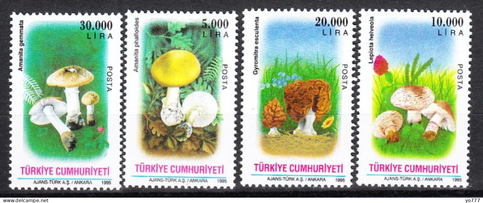 (3064-66) TURKEY MUSHROOMS MNH** - Ungebraucht