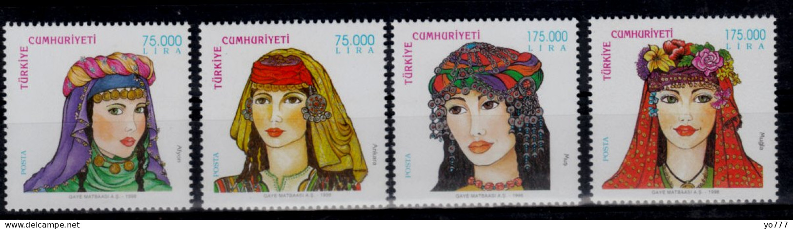 (3161-64) TURKISH WOMEN HEAD COVERS MNH** - Unused Stamps