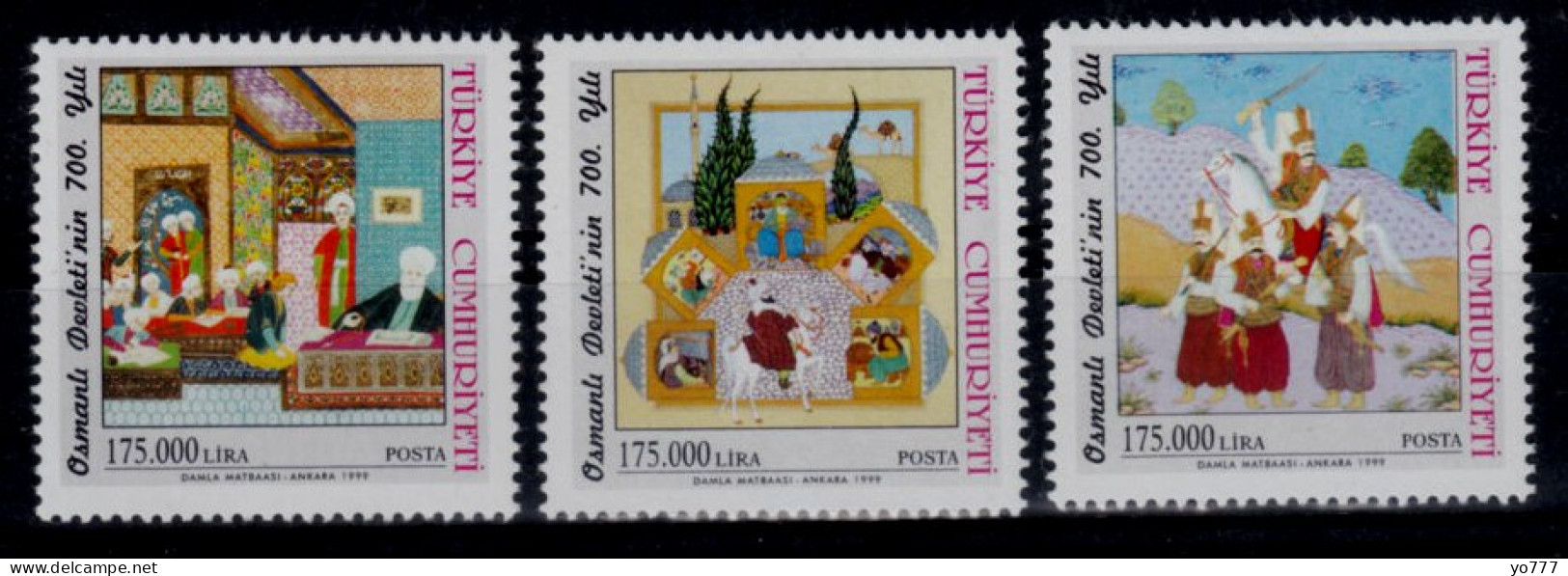 (3175-77) TURKEY 700th YEAR OF THE FOUNDATION OF OTTOMAN EMPIRE MNH** - Ongebruikt