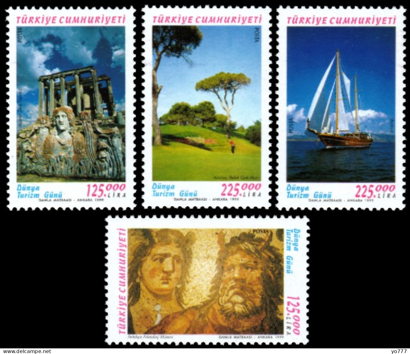 (3191-94) TURKEY WORLD TOURISM DAY MNH** - Unused Stamps