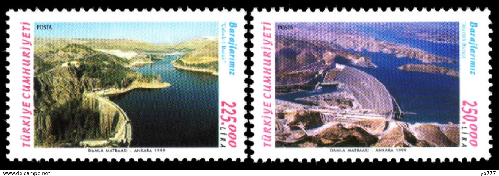 (3195-96) TURKEY OUR DAMS MNH** - Nuovi