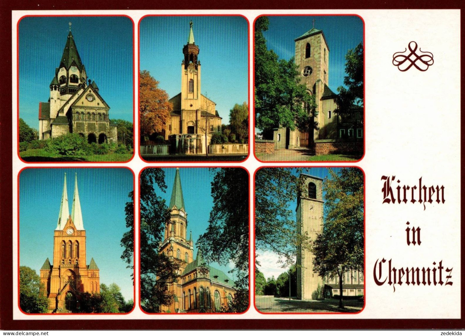 G8619 - TOP Chemnitz Karl Marx Stadt Kirche Kirchen - Verlag Bild Und Heimat Reichenbach Qualitätskarte - Chemnitz (Karl-Marx-Stadt 1953-1990)