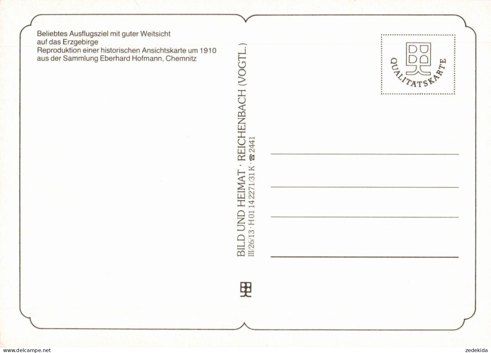 G8627 - TOP Chemnitz Adelsberg - Verlag Bild Und Heimat Reichenbach Qualitätskarte - Chemnitz (Karl-Marx-Stadt 1953-1990)