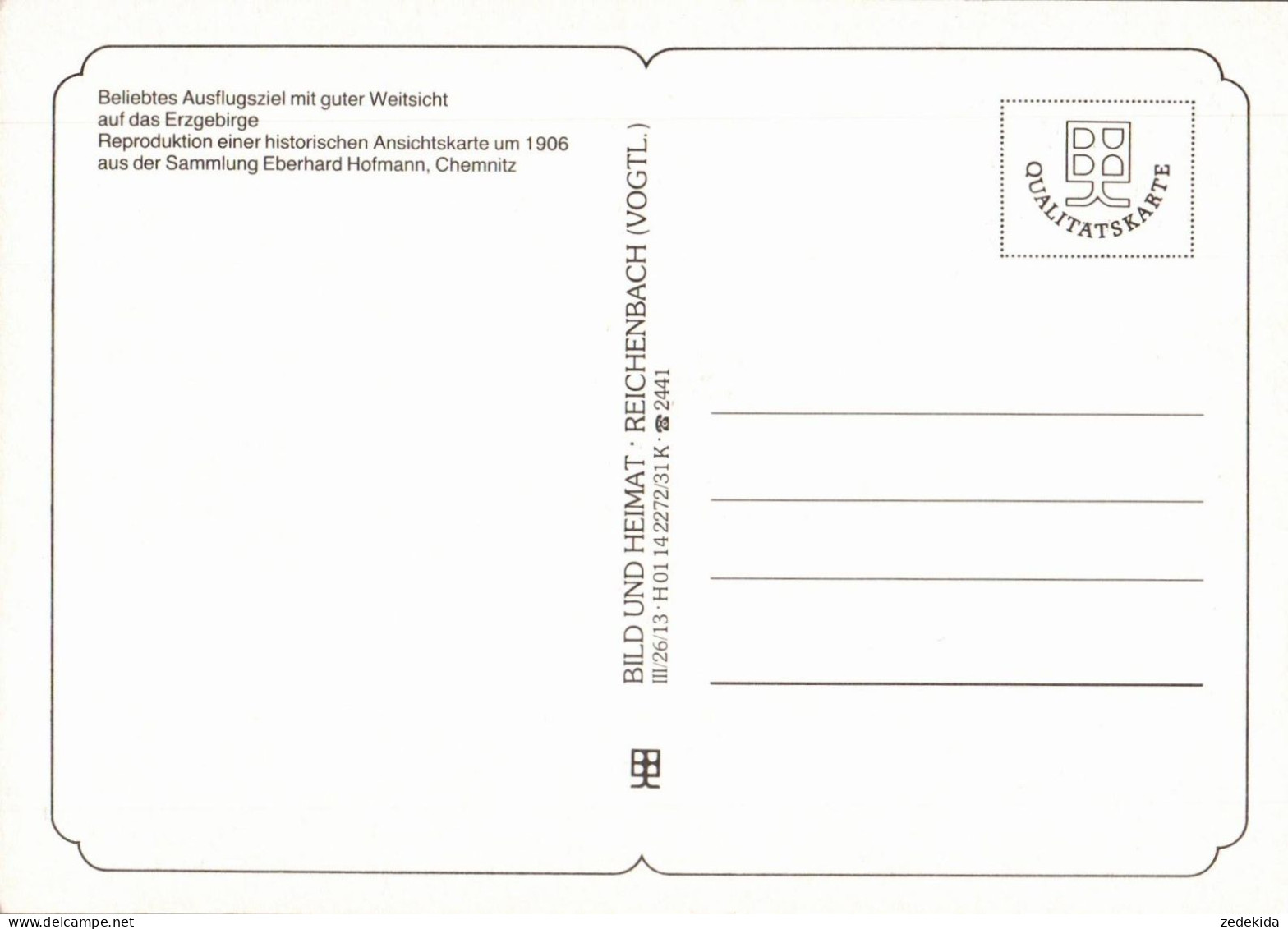 G8628 - TOP Chemnitz Adelsberg - Verlag Bild Und Heimat Reichenbach Qualitätskarte - Chemnitz (Karl-Marx-Stadt 1953-1990)