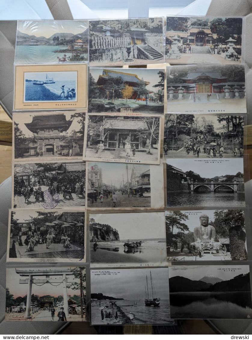 JAPAN - 72 Different Better Quality Postcards - Retired Dealer's Stock - ALL POSTCARDS PHOTOGRAPHED - Verzamelingen & Kavels