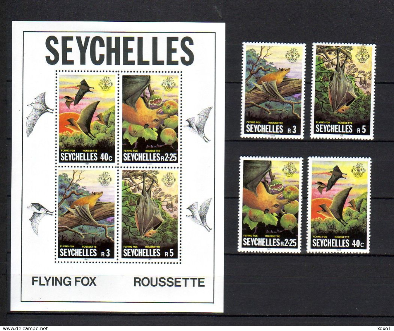 Seychelles 1981 MiNr. 494 - 497 (Block 18) Seychellen 4v + S\sh MNH** 10,50 € - Seychelles (1976-...)