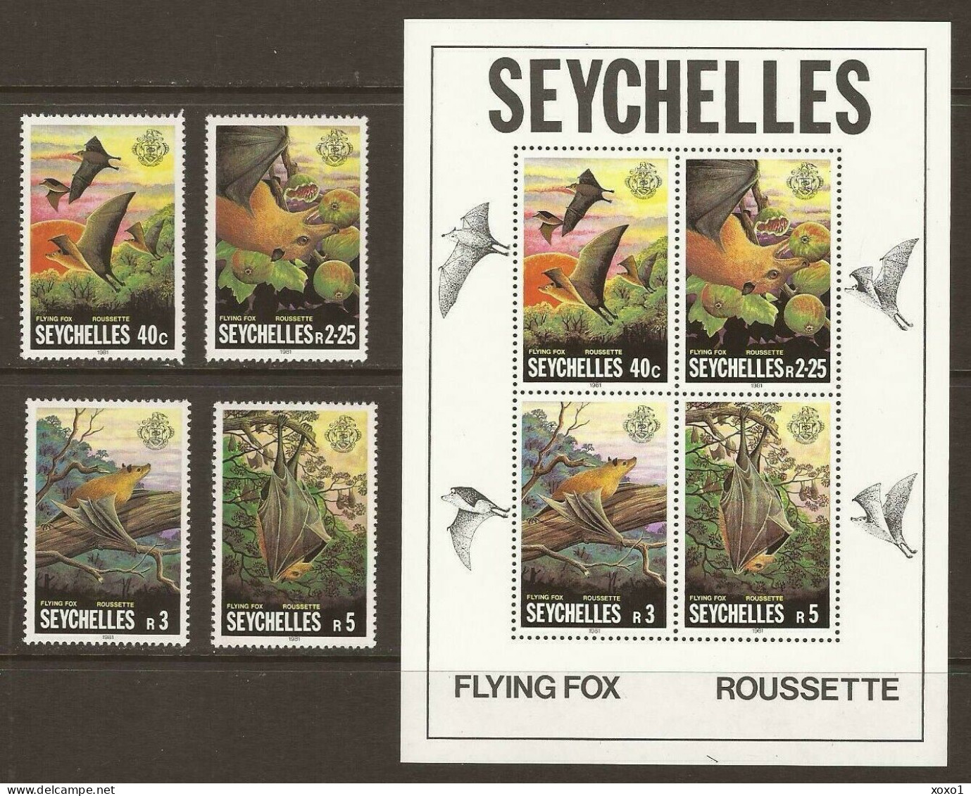 Seychelles 1981 MiNr. 494 - 497 (Block 18) Seychellen 4v + S\sh MNH** 10,50 € - Seychelles (1976-...)
