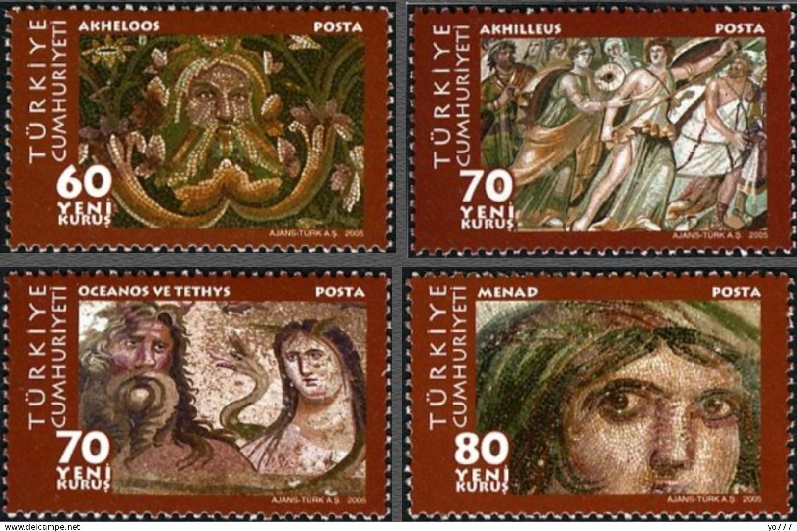 (3450-53) TURKEY ZEUGMA HISTORICAL MONUMENTS MNH** - Ungebraucht