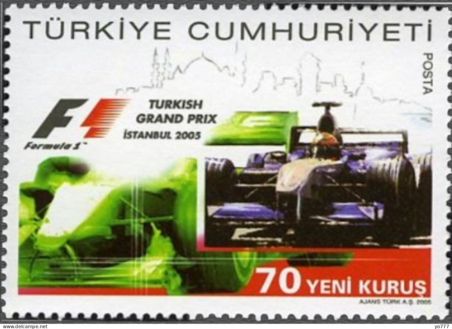 (3456) TURKEY FORMULA 1 GRAND PRIX MNH** - Ungebraucht