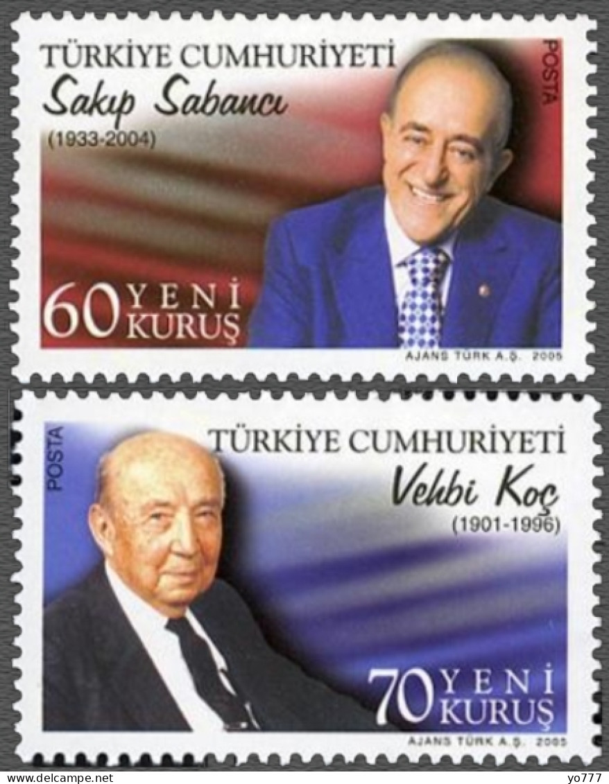 (3458-59) TURKEY FAMOUS TURKS MNH** - Nuevos