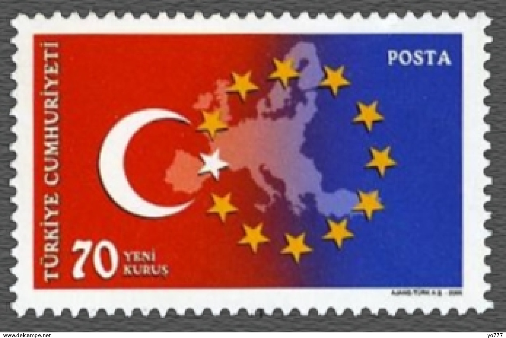 (3483) TURKEY BEGINING OF THE EUROPEAN UNION NEGOTIATIONS MNH** - Ungebraucht