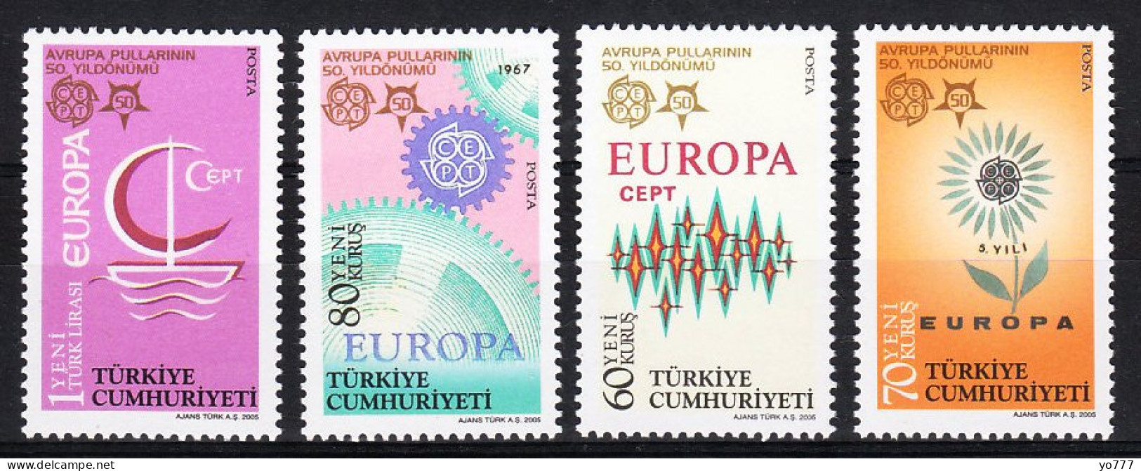(3487-90) EUROPA (C.E.P.T.) - 50 YEARS OF EUROPA STAMPS SET MNH** - Ungebraucht