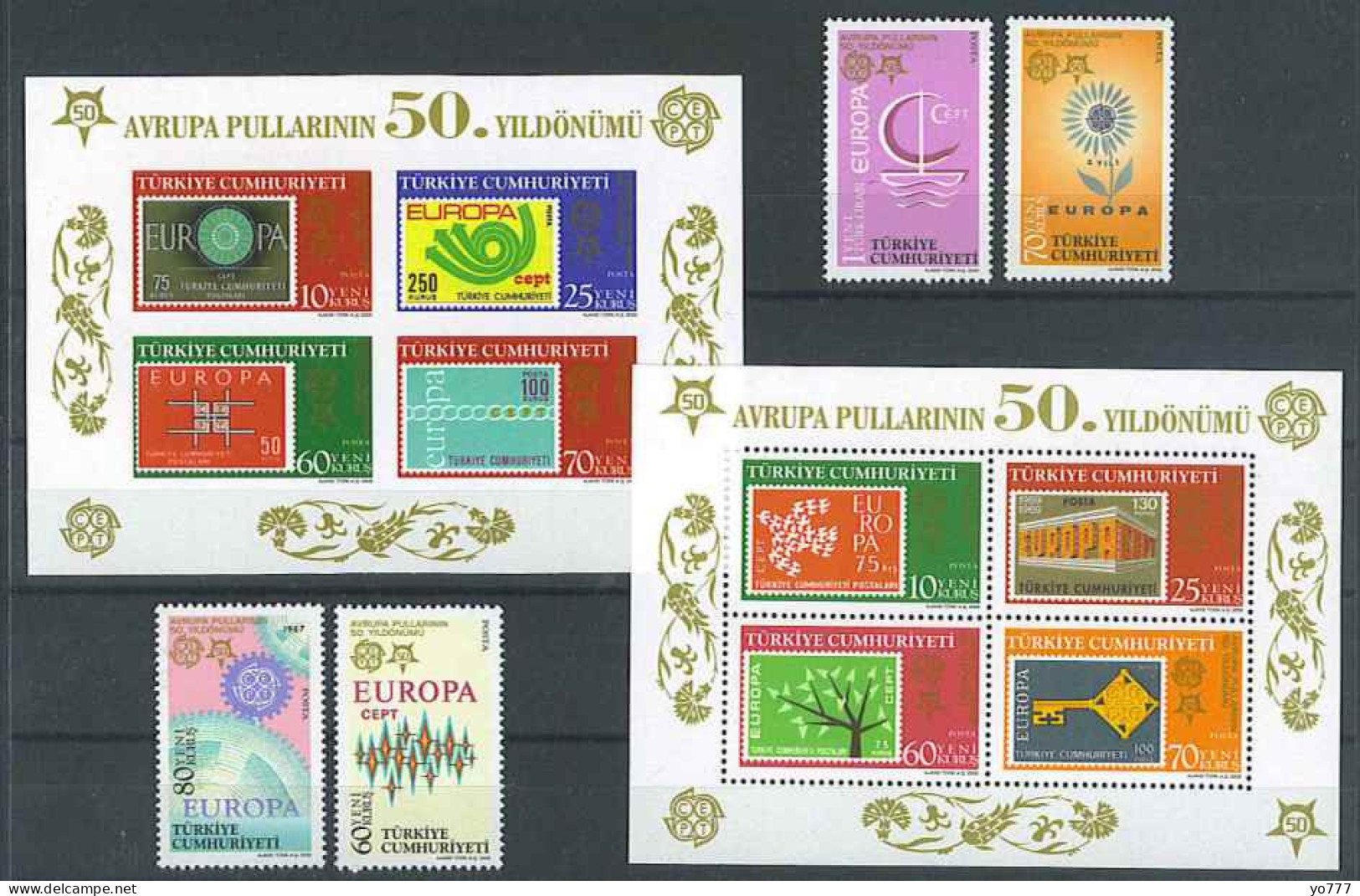 (3495-98) 50 YEARS TURKEY EUROPA CEPT STAMPS FULL SET MNH** - Ungebraucht