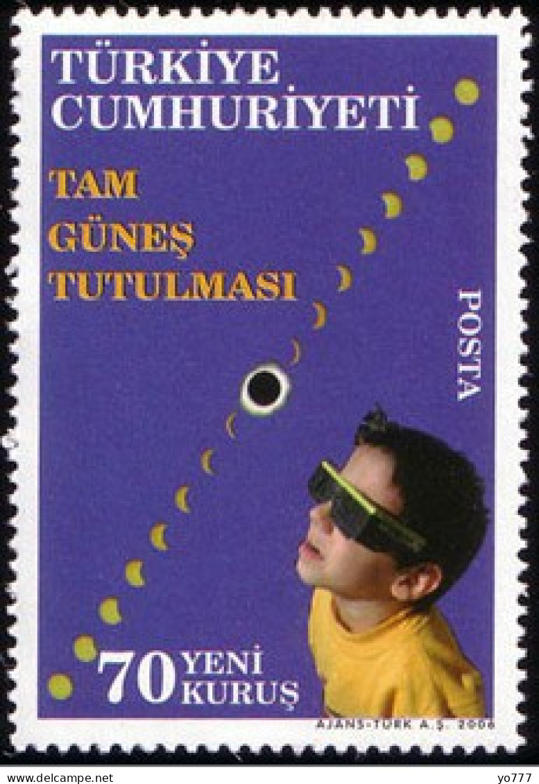 (3502) TURKEY SOLAR ECLIPSE MNH** - Ungebraucht