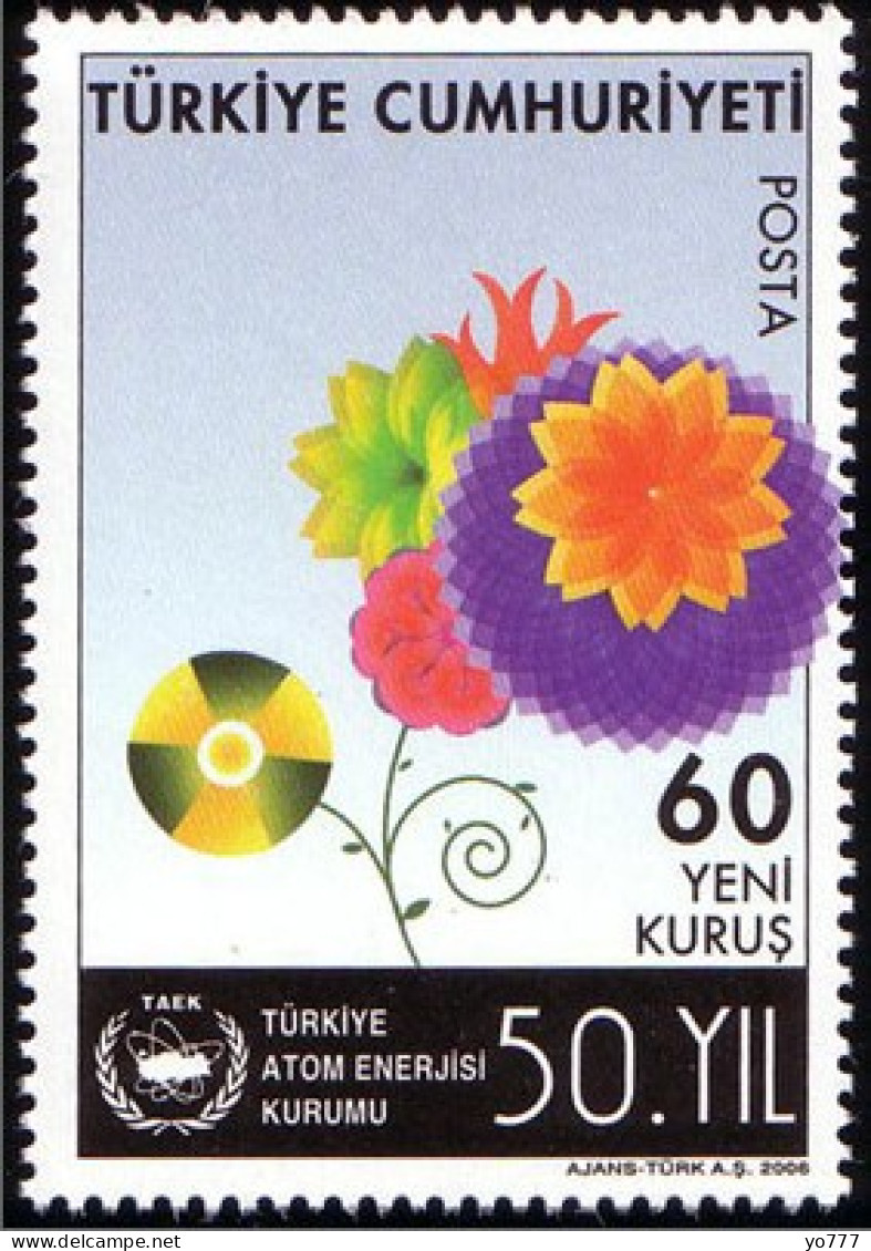 (3558) 50th ANNIVERSARY OF TURKISH ATOMIC ENERGY AUTHORITY NUCLEAR ENERGY MNH** - Ungebraucht