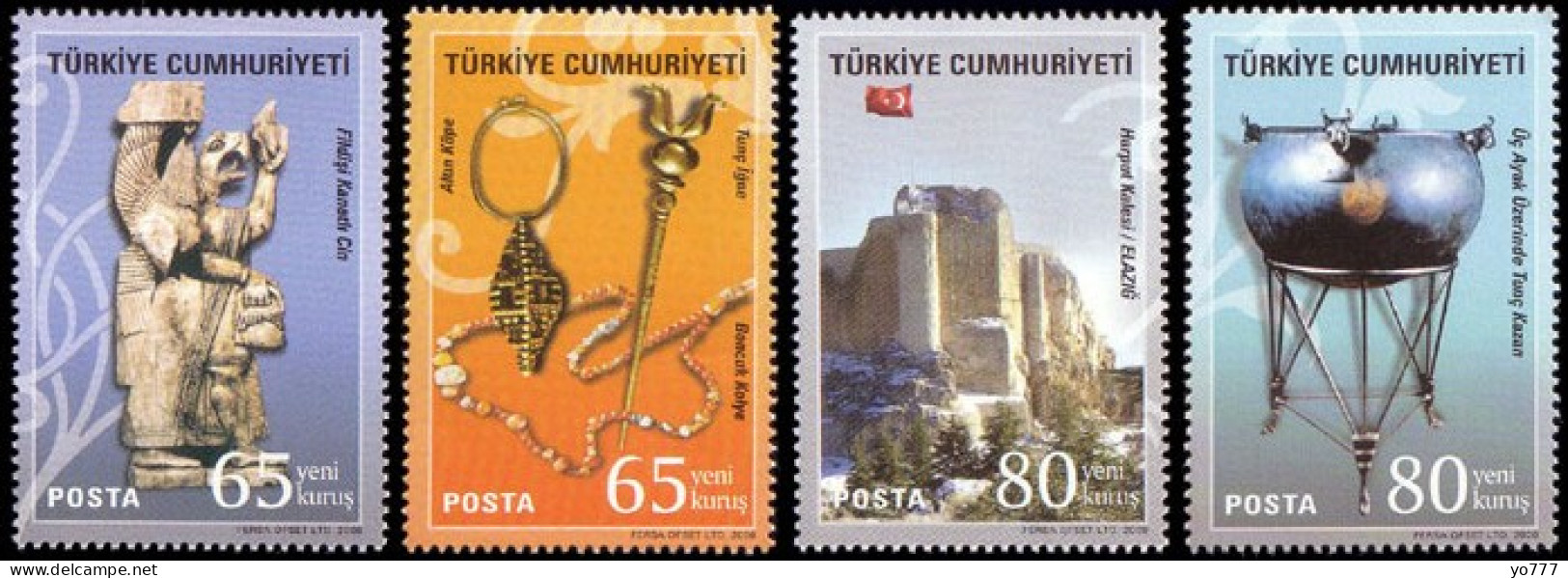 (3654-57) TURKEY ANATOLIAN CIVILIZATIONS URARTIANS MNH** - Unused Stamps