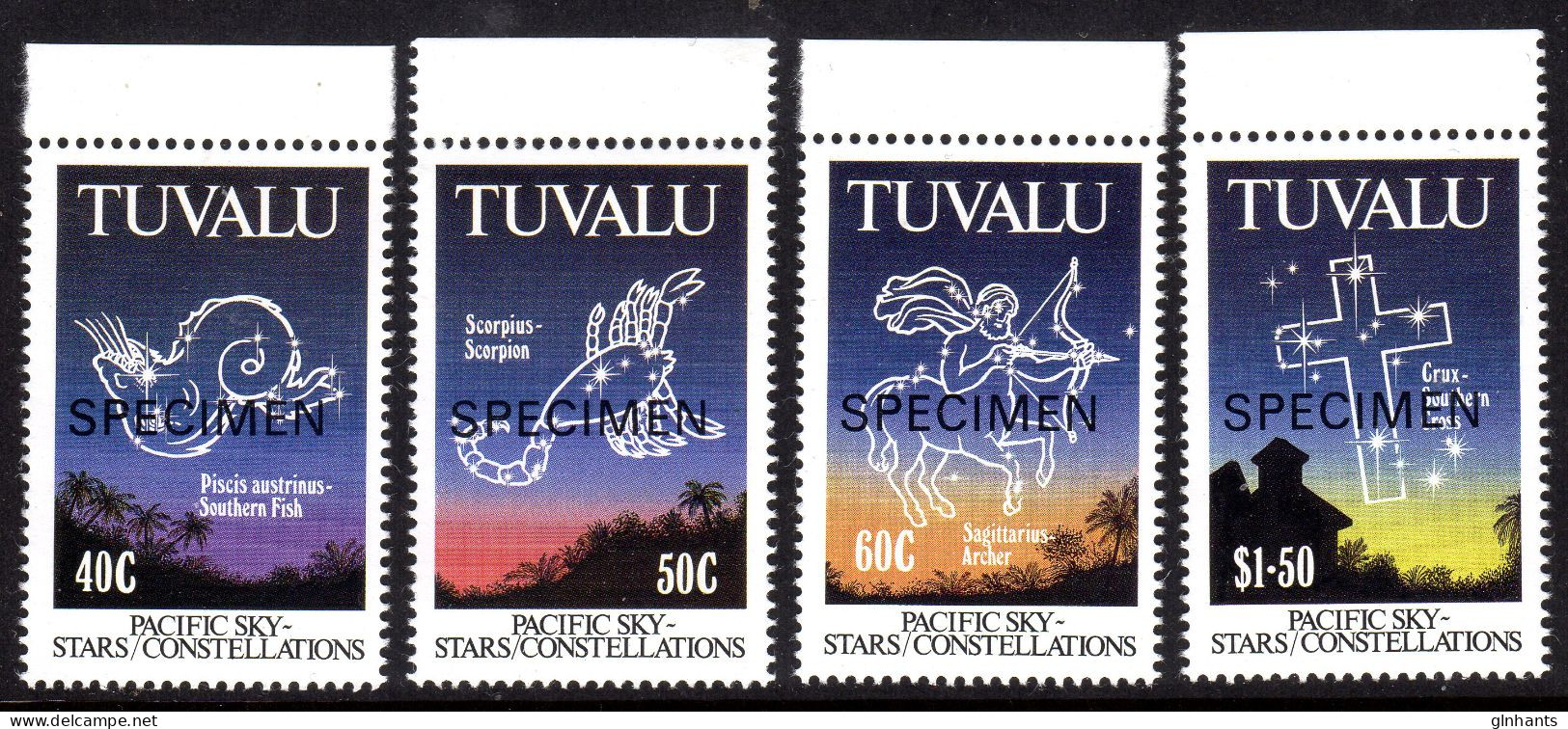 TUVALU - 1992 POLAR STAR CONSTELLATIONS SET (4V) O/P SPECIMEN FINE MNH ** SG 631-634 - Tuvalu