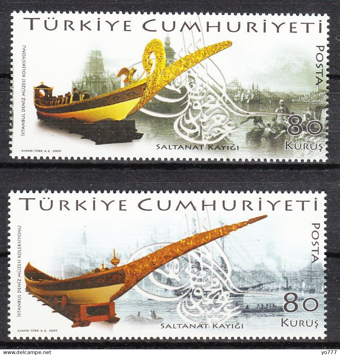 (3726-27) TURKEY THE SULTANS BOATS MNH** - Neufs