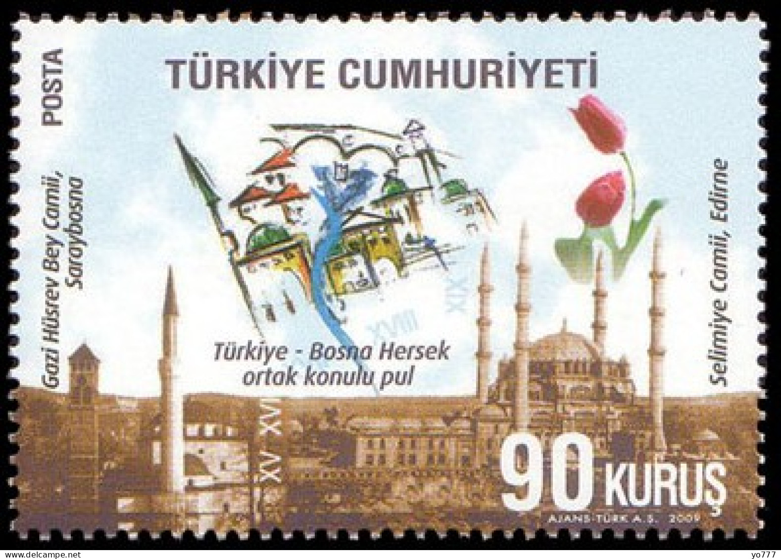 (3777) TURKEY-BOSNA HERZEGOVINA (SARAJEVO)  MNH ** - Ungebraucht