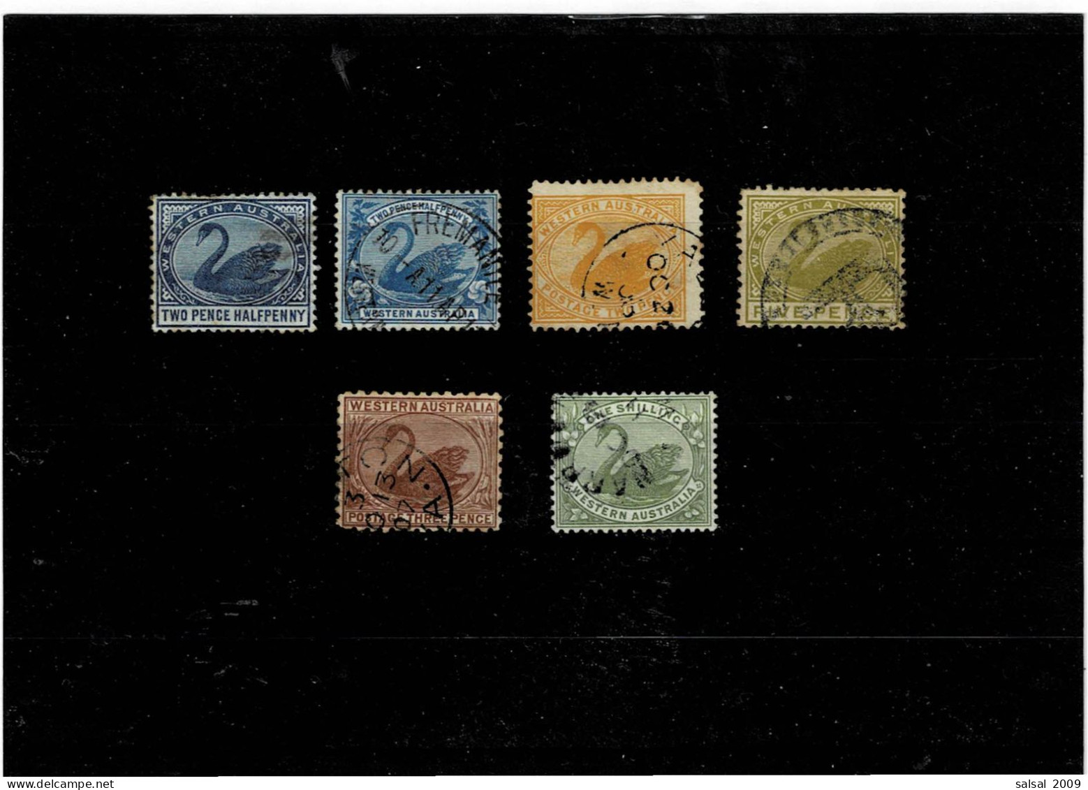 AUSTRALIA-WESTERN ,6 Pezzi Usati ,qualita Ottima - Used Stamps