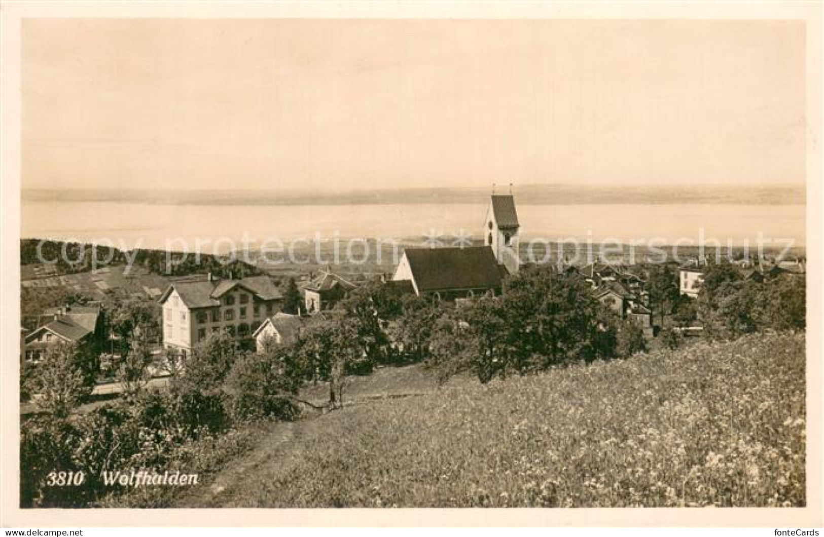 13728872 Wolfhalden AR Panorama Kirche Wolfhalden AR - Altri & Non Classificati