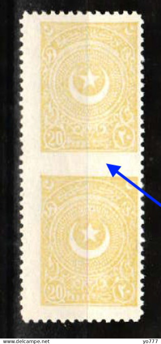 (0837A) 1923-25 Cresent And Star PER MH* ERROR !!! - Neufs