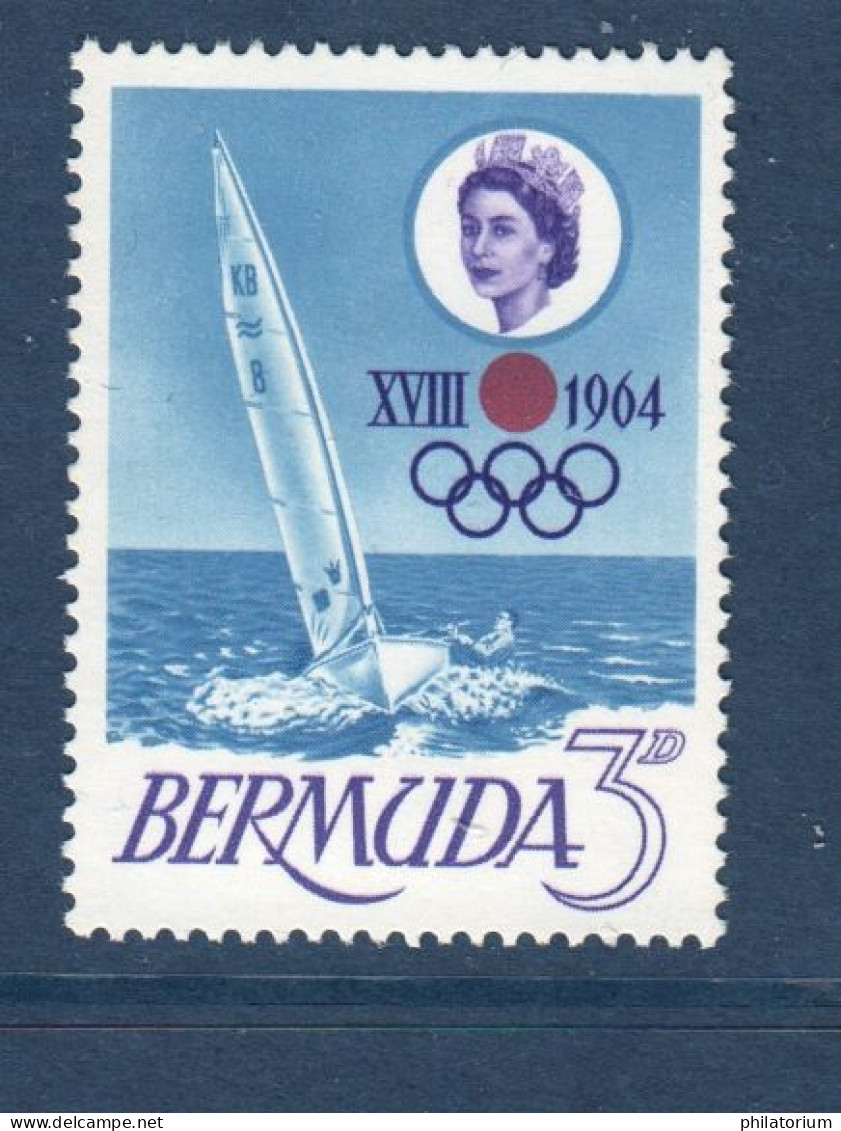 Bermuda, Bermudes, **, Yv 183, Mi 184, Sport, Voile, - Bermudes
