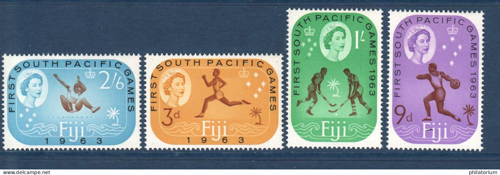 Fiji, Fidji, **, Yv 173 à 176, Mi 171 à 174, Sport, - Fidji (1970-...)