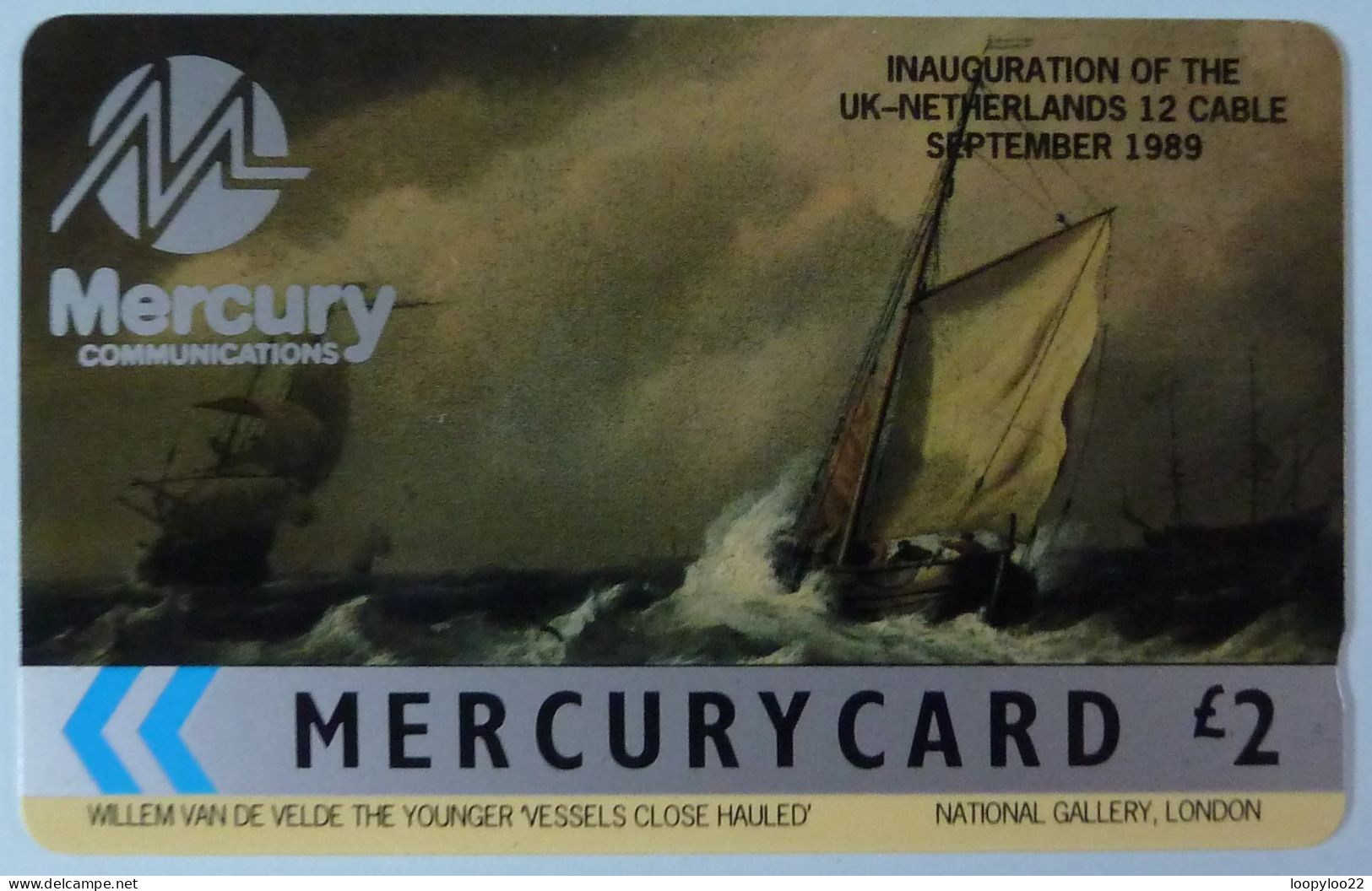 UK - Great Britain - Mercury - MER032 - 17MERE - Netherlands Cable - Vessels Close Hauled - 1,428ex - Mint - [ 4] Mercury Communications & Paytelco