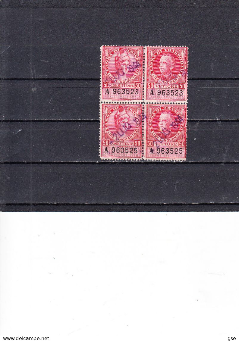 ITALIA  1944 - Unificato 24° (x 2)  - Trasporti - Revenue Stamps