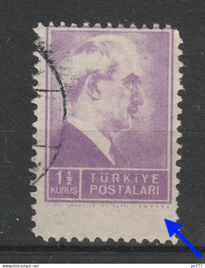 (1137) 1942 İSMET İNÖNÜ ERROR USED - Used Stamps