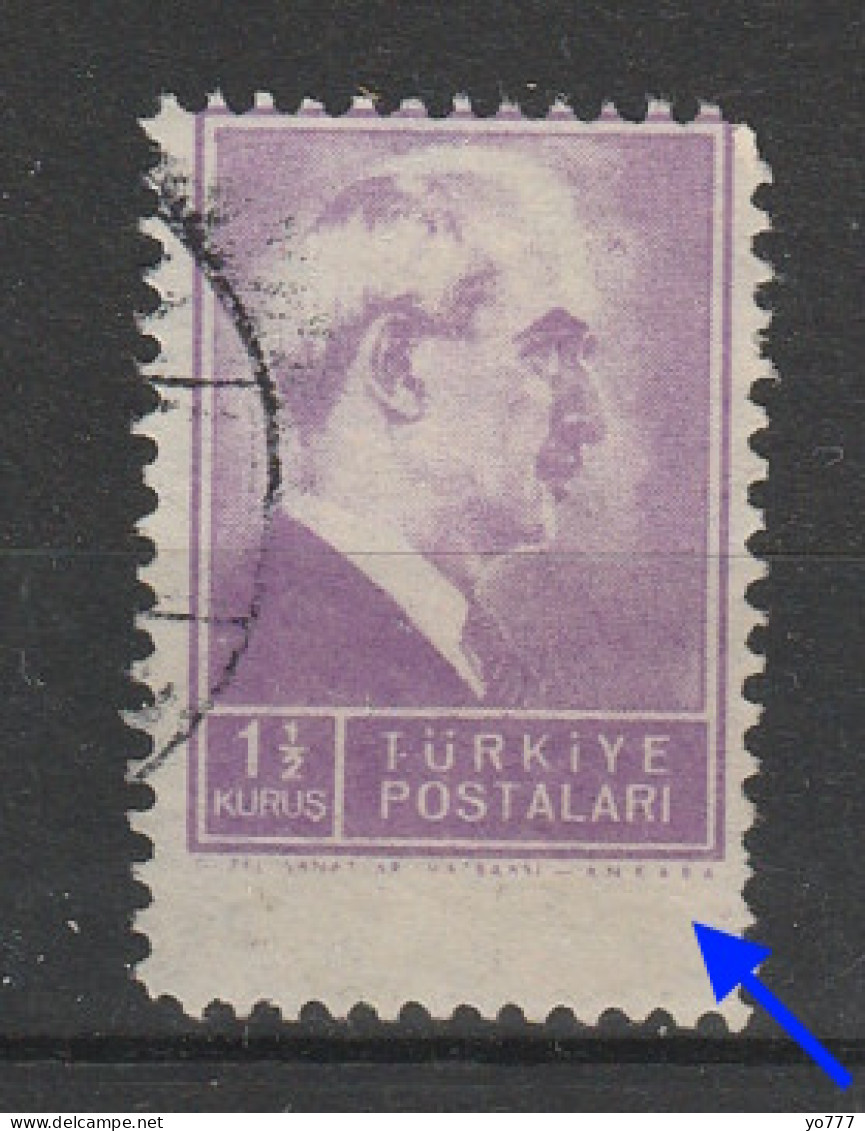 (1137) 1942 İSMET İNÖNÜ ERROR USED - Gebruikt