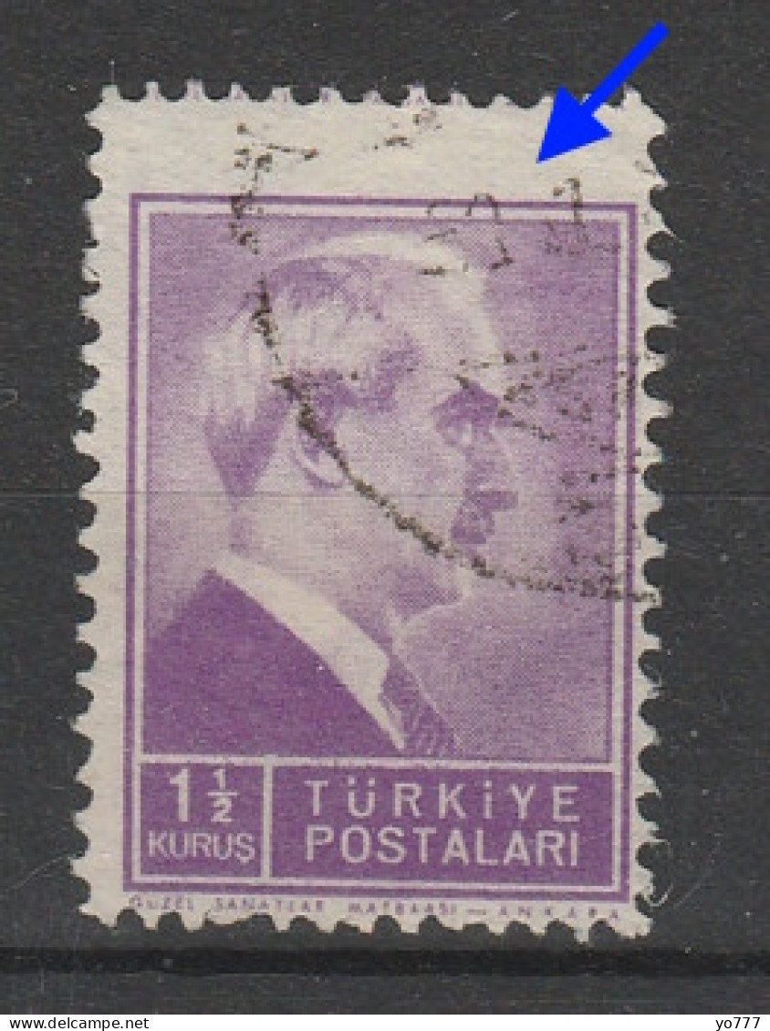 (1137) 1942 İSMET İNÖNÜ ERROR USED - Oblitérés