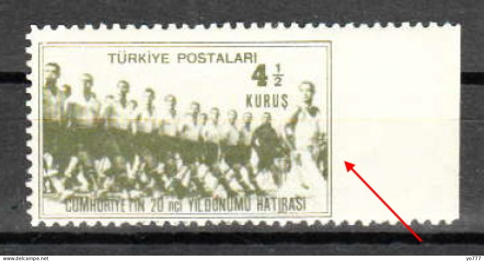 (1161) TURKEY THE20th ANNIVERSARY OF THE REPUBLIC MNH ** ERROR !!! - Ongebruikt