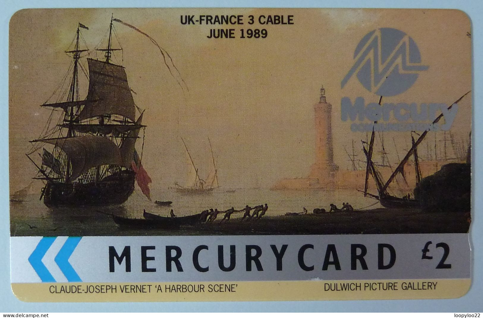 UK - Great Britain - Mercury - MER036 - 18MERA - UK France Cable - Harbour Scene - 1589ex - Mint - [ 4] Mercury Communications & Paytelco