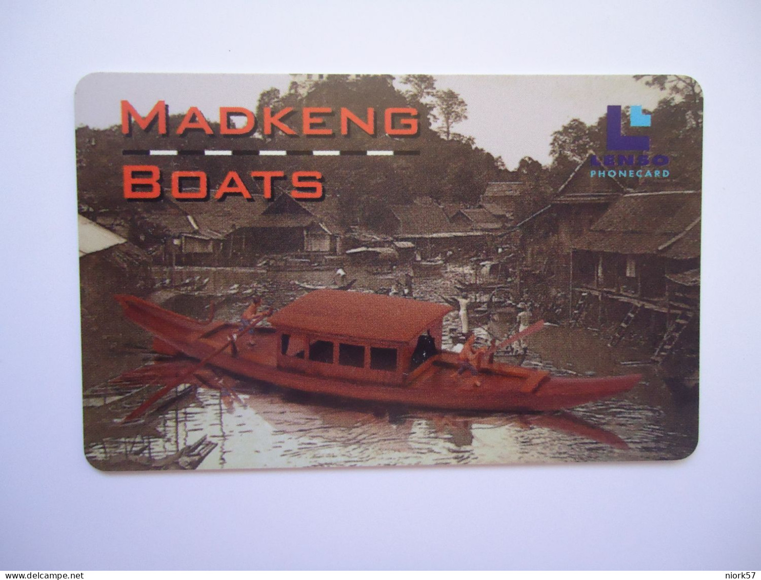 THAILAND CARDS LENSO  USED MARKET BOATS  79/500 - Boten
