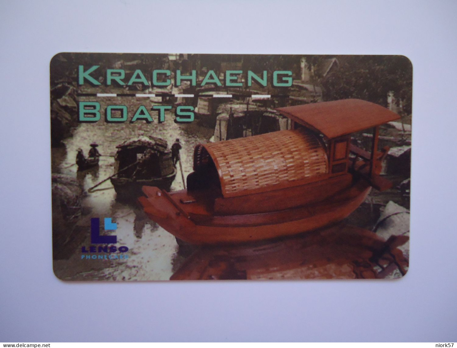 THAILAND CARDS LENSO  USED MARKET BOATS  0.80/300 - Boats