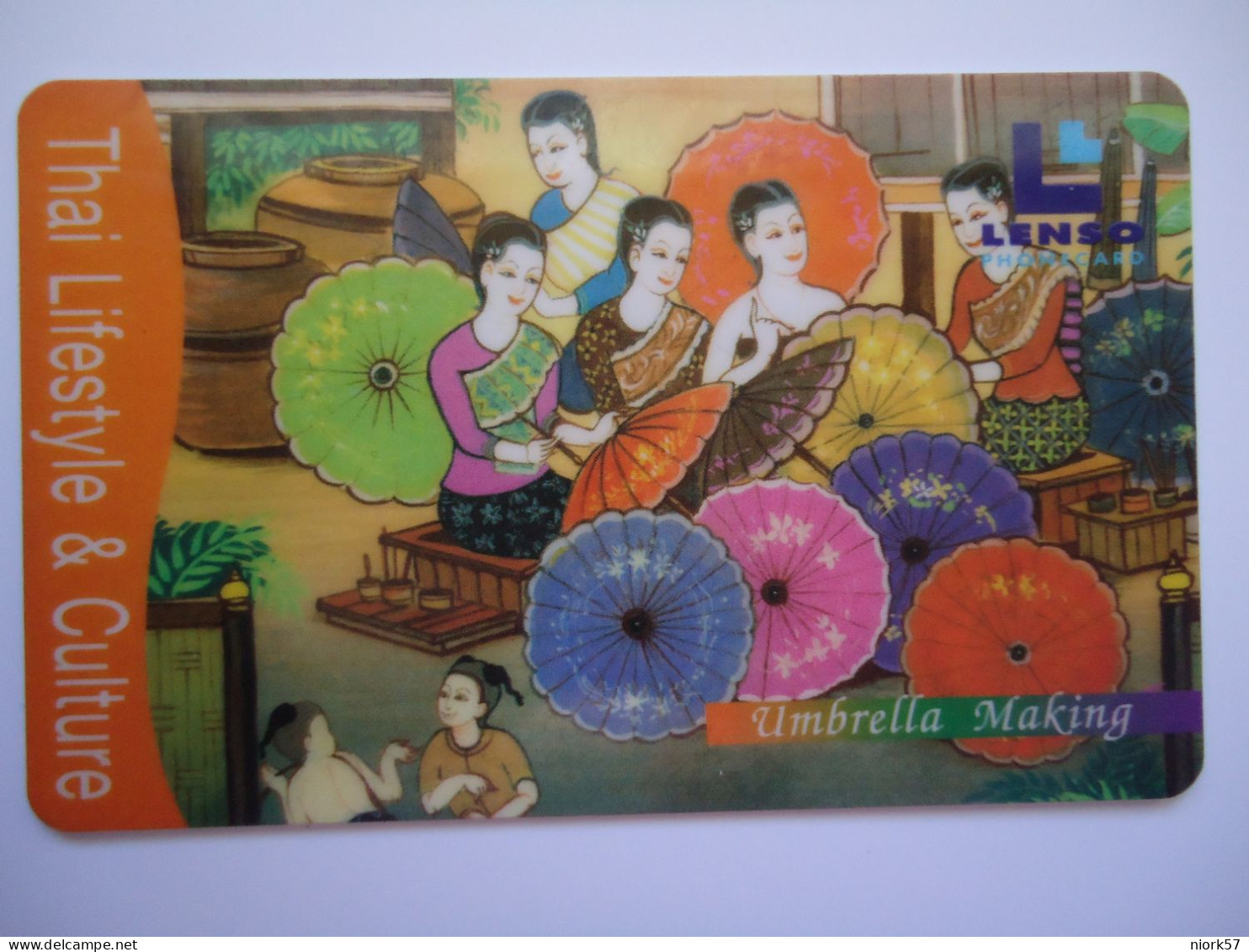 THAILAND CARDS LENSO USED  WOMEN 169/300  CULTURE - Cultural