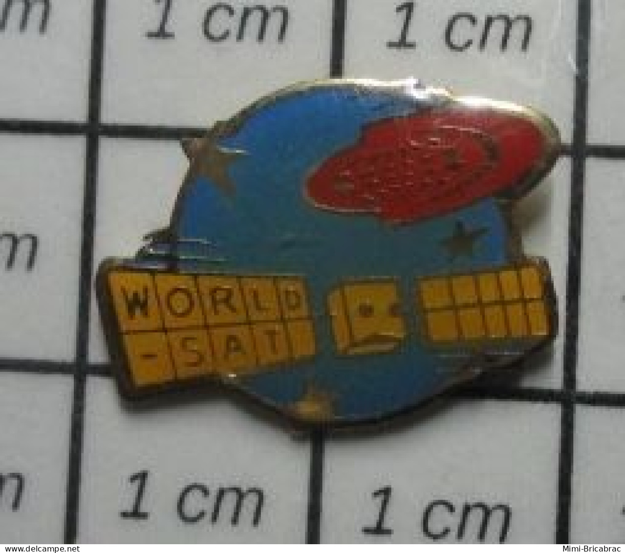 811G Pin's Pins / Rare Et De Belle Qualité !!! ESPACE / SATELLITE WORLD SAT - Espace