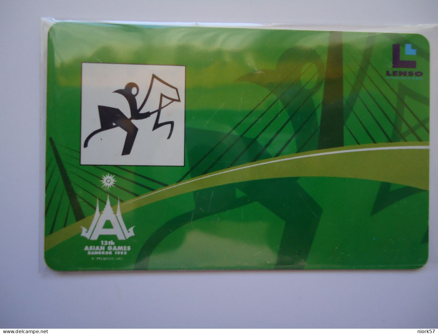 THAILAND CARDS LENSO  SPORTS 13TH ASIAN GAMES BANGKOK 1998  64/300 - Sport