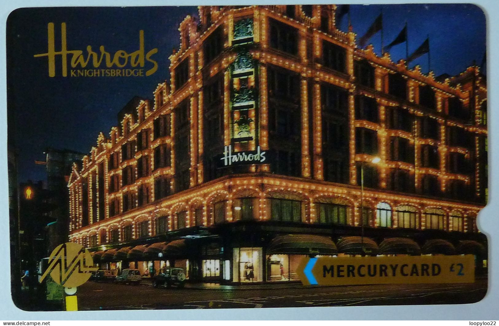 UK - Great Britain - Mercury - MER040 - 14MER - Harrods - Deep Notch - Low Control Number - 500ex - Mint - [ 4] Mercury Communications & Paytelco