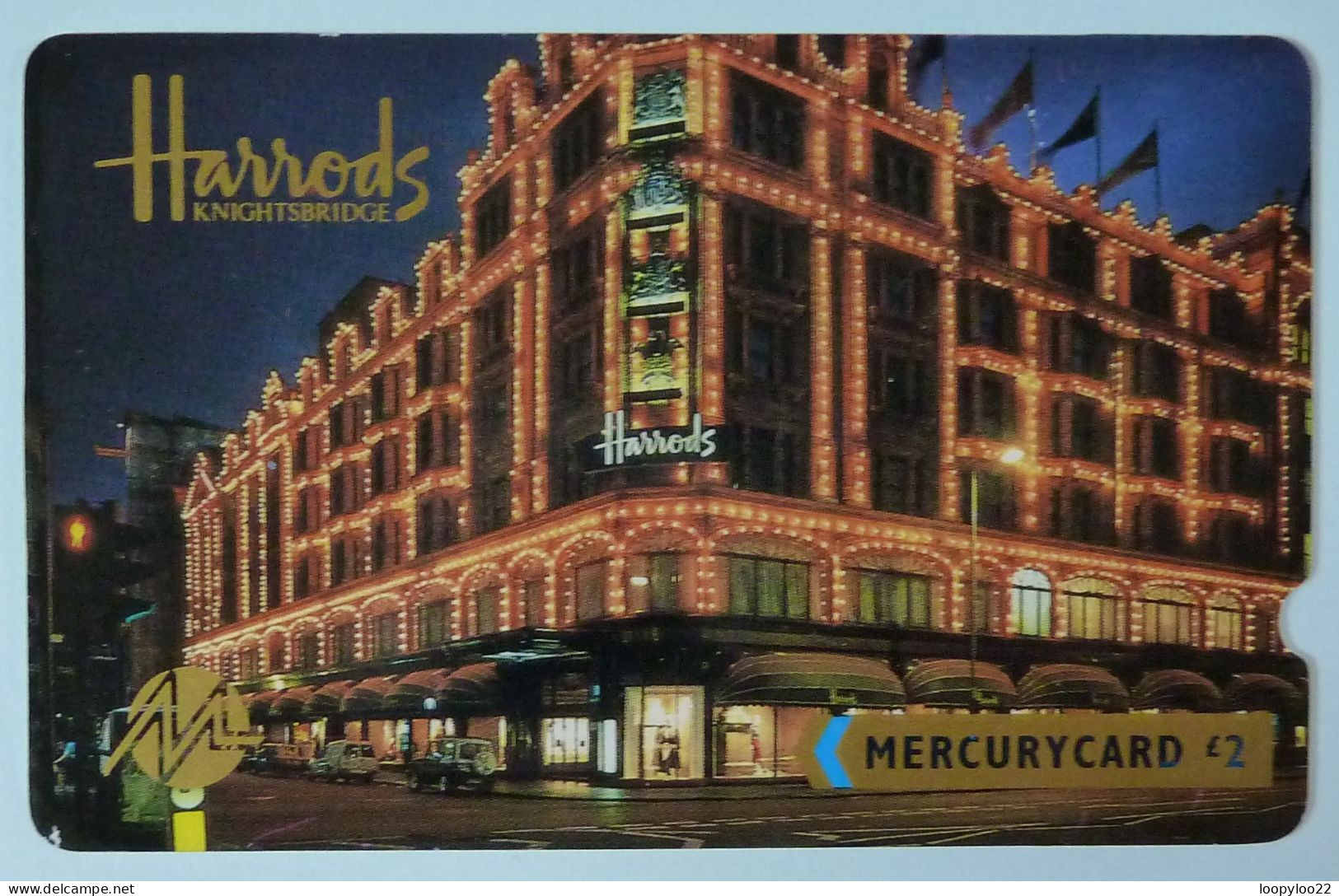 UK - Great Britain - Mercury - MER040 - 16MERB - Harrods - Deep Notch - 500ex - Mint - [ 4] Mercury Communications & Paytelco